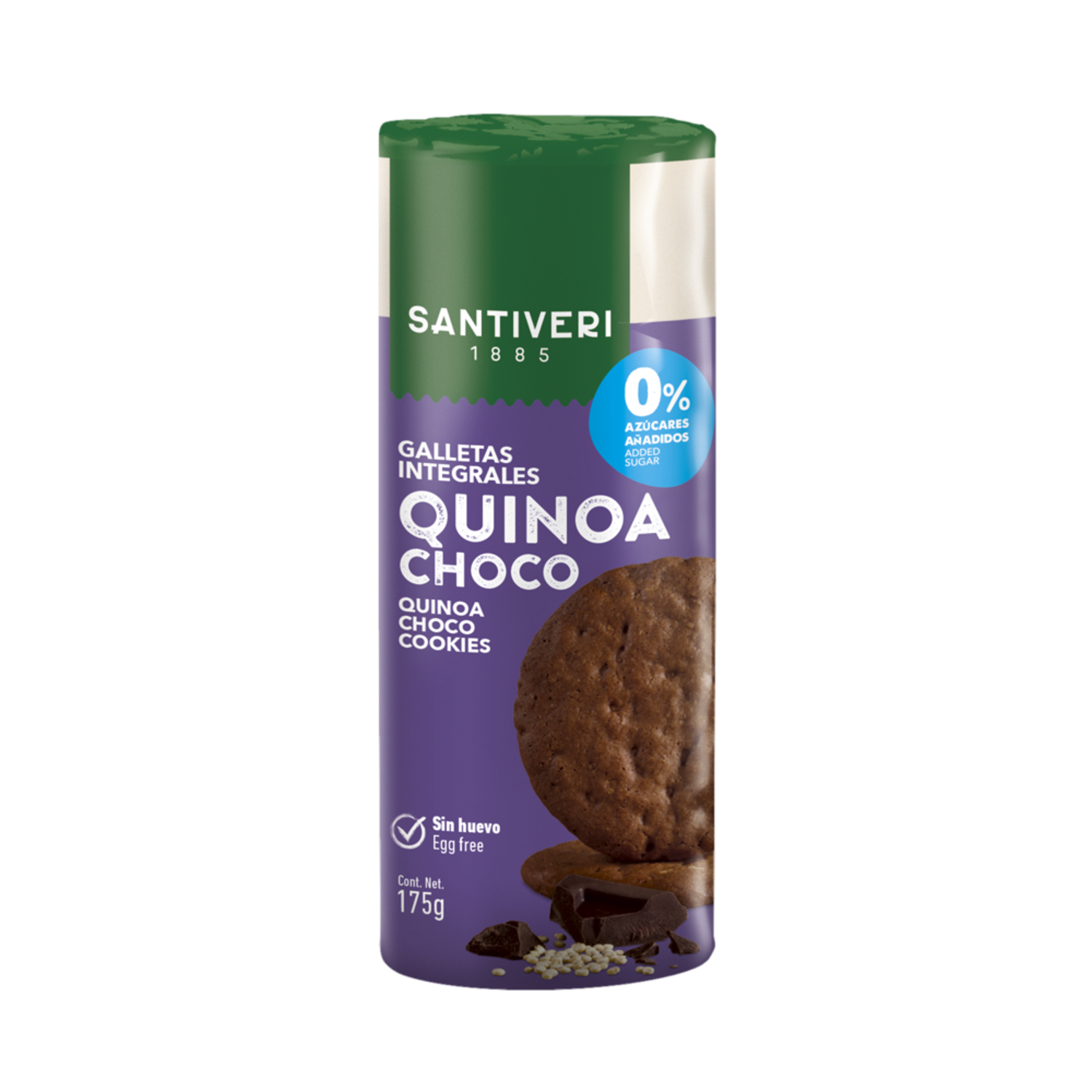 Galletas Integrales Quinoa Choco Az Cares A Adidos G Santiveri